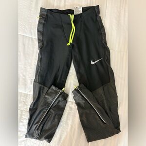 Nike Black Pants with Lime Details
